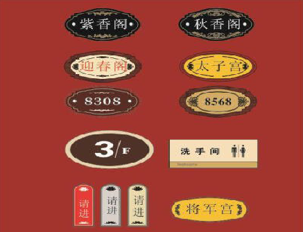 维西门牌设计制作三要素。